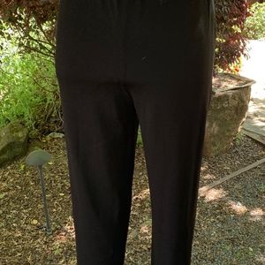 Chico's Pull On Black, Stretch St Leg Pants US 4